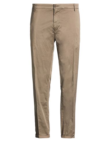 Re-hash Re_hash Man Pants Taupe Size 46 Cotton, Elastane In Gray