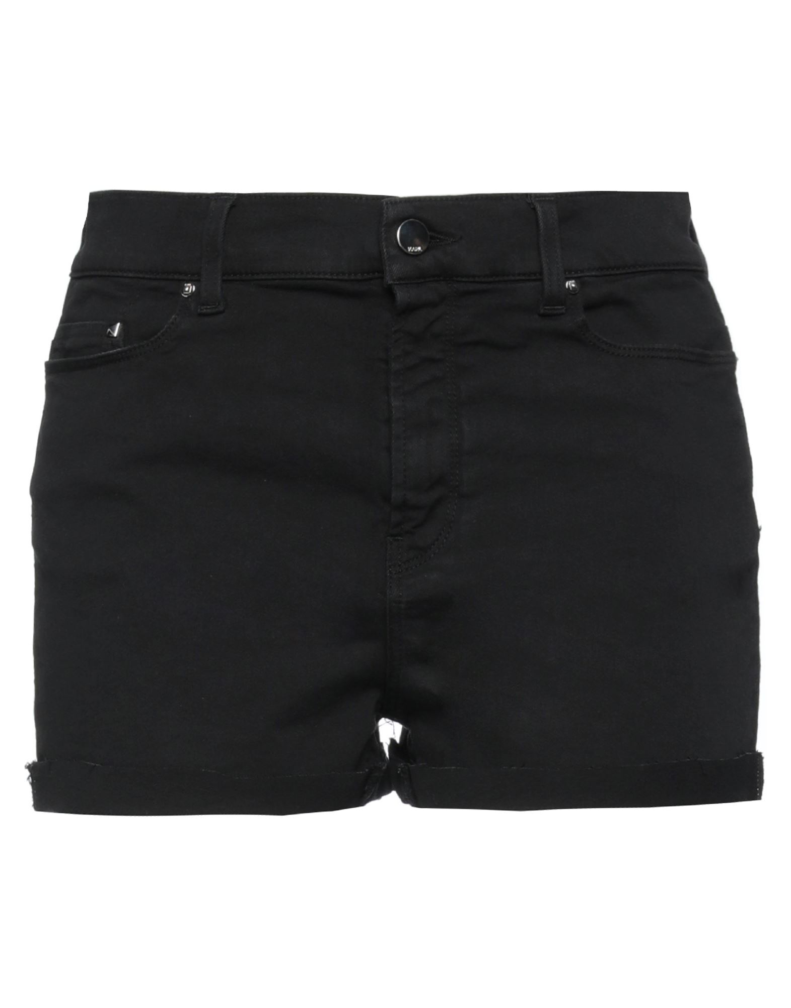 Shop Karl Lagerfeld Denim Shorts In Black