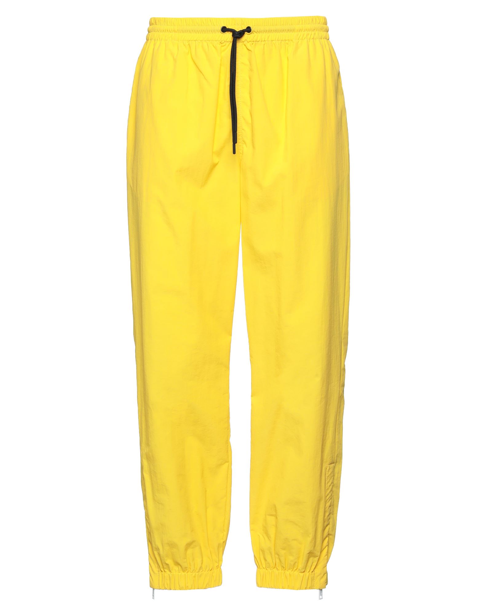 Msgm Man Pants Yellow Size 36 Polyamide In Yellow