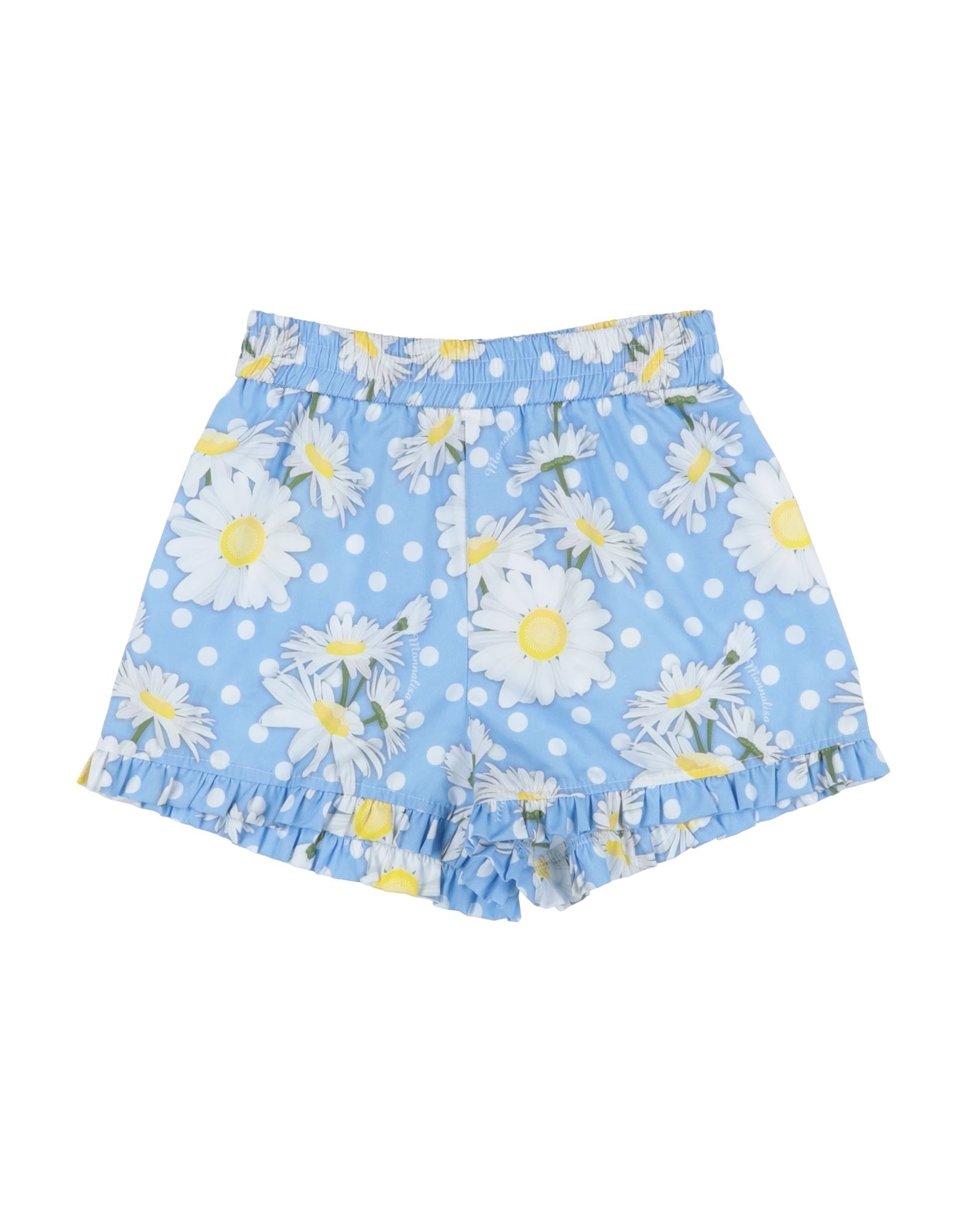 Monnalisa Kids'  Toddler Girl Shorts & Bermuda Shorts Sky Blue Size 6 Cotton
