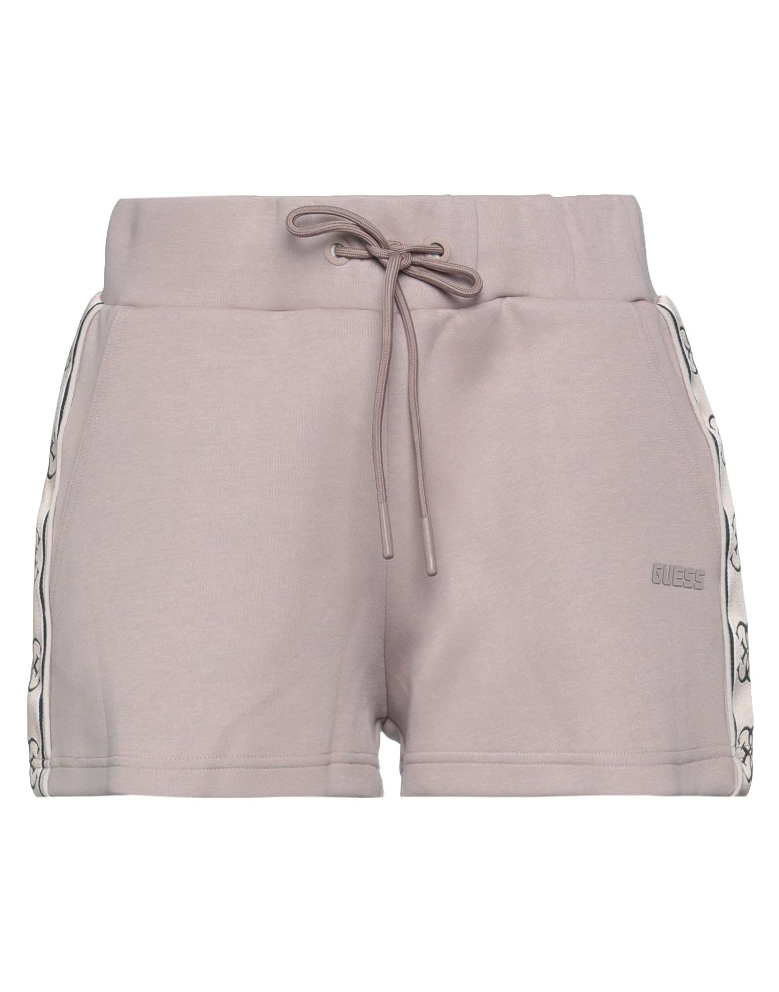 Guess Woman Shorts & Bermuda Shorts Light Brown Size S Cotton, Polyester In Beige