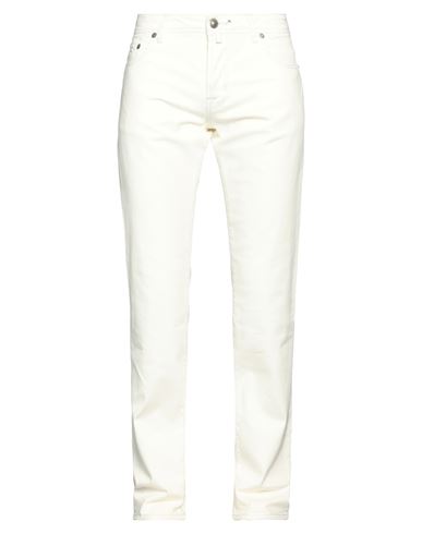 Jacob Cohёn Man Pants Cream Size 36 Cotton, Elastane In White