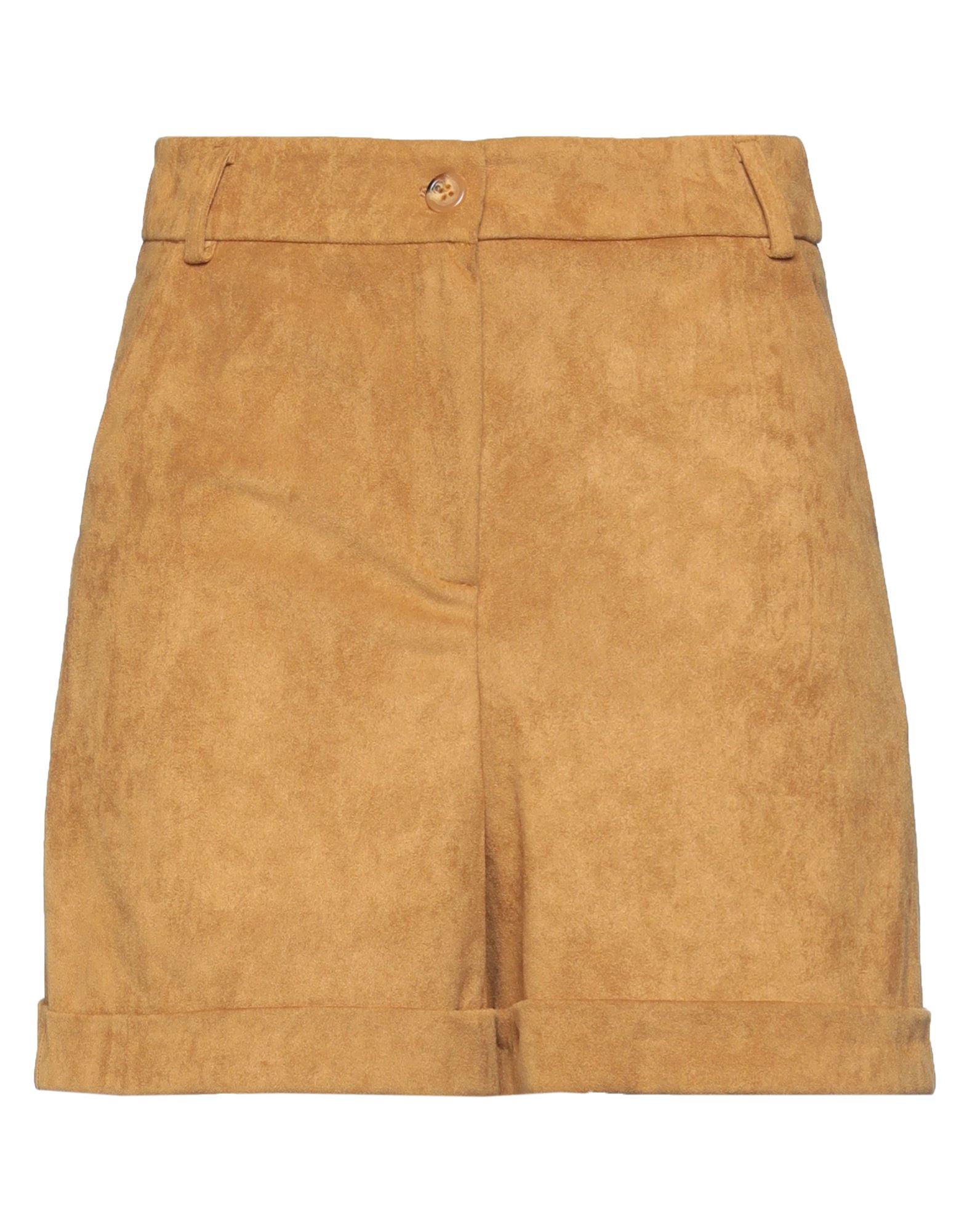 Face To Face Style Woman Shorts & Bermuda Shorts Camel Size 4 Pes - Polyethersulfone, Elastane In Beige