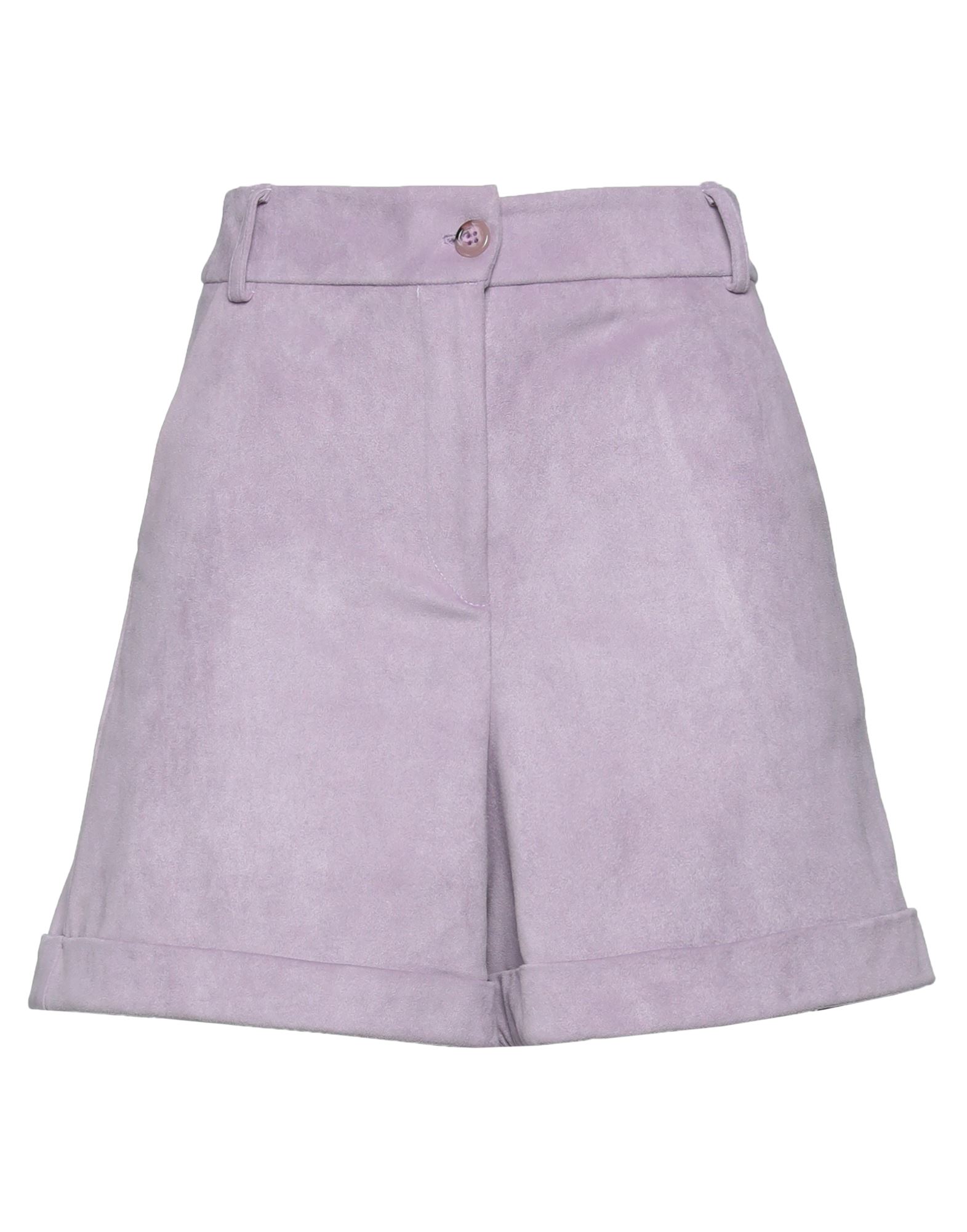Face To Face Style Woman Shorts & Bermuda Shorts Lilac Size 2 Pes - Polyethersulfone, Elastane In Purple