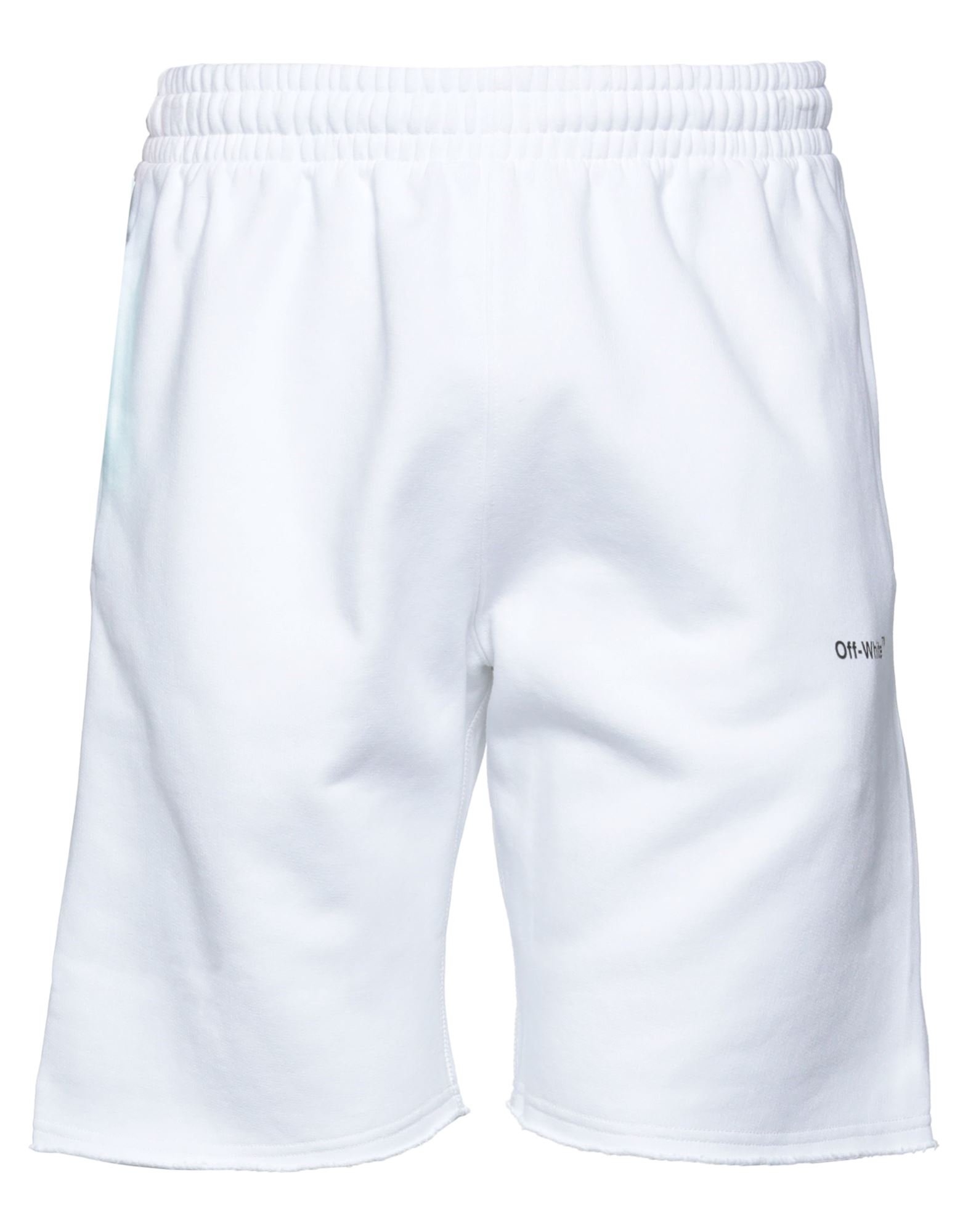 Off-white Man Shorts & Bermuda Shorts White Size Xs Cotton, Polyester In White