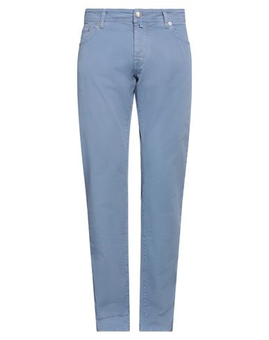 Jacob Cohёn Man Pants Light Blue Size 37 Cotton, Elastane