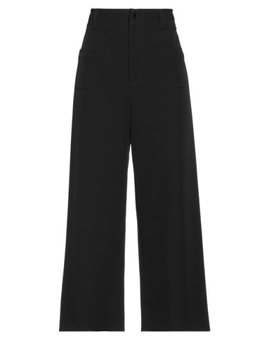 Manuel Ritz Woman Pants Black Size 6 Polyester, Elastane