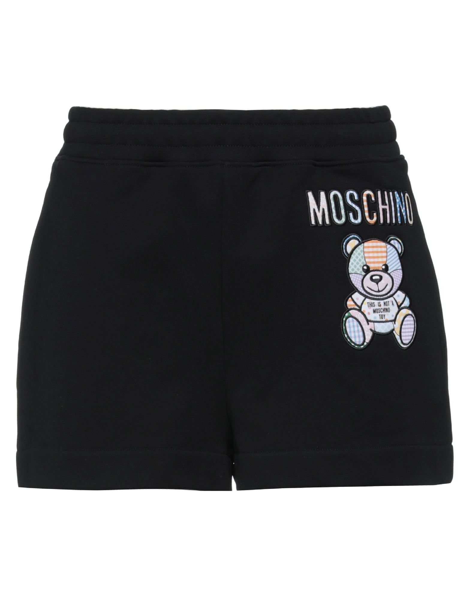 Moschino Woman Shorts & Bermuda Shorts Black Size 4 Organic Cotton