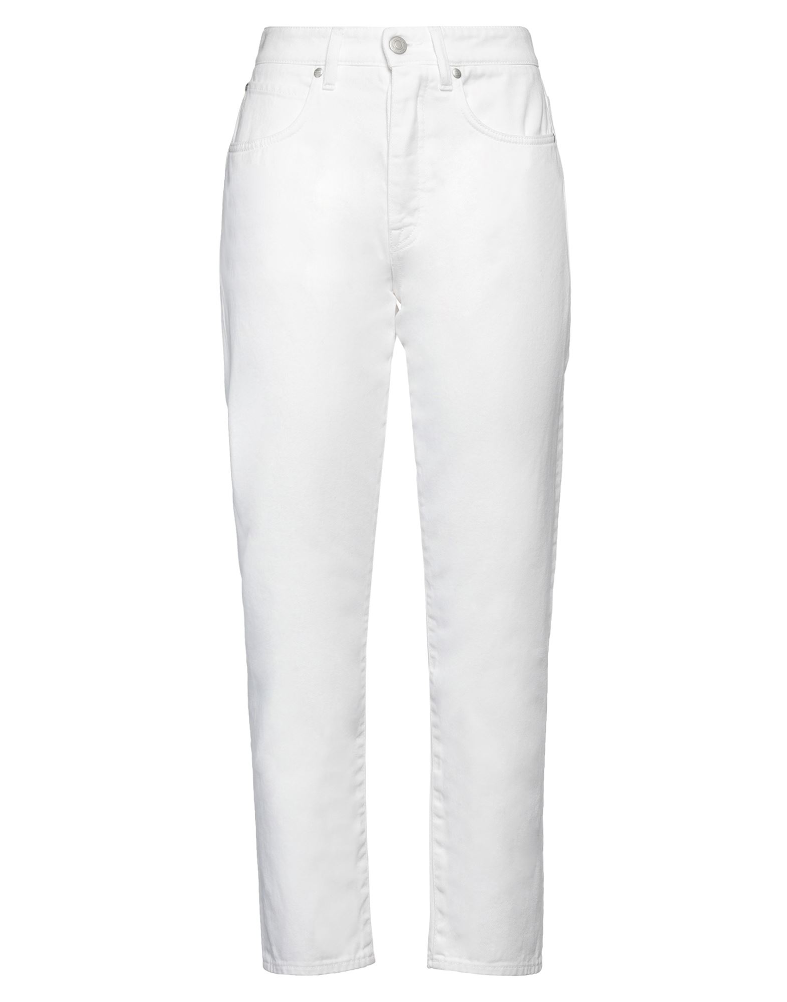 Shop Manuel Ritz Woman Jeans White Size 6 Cotton