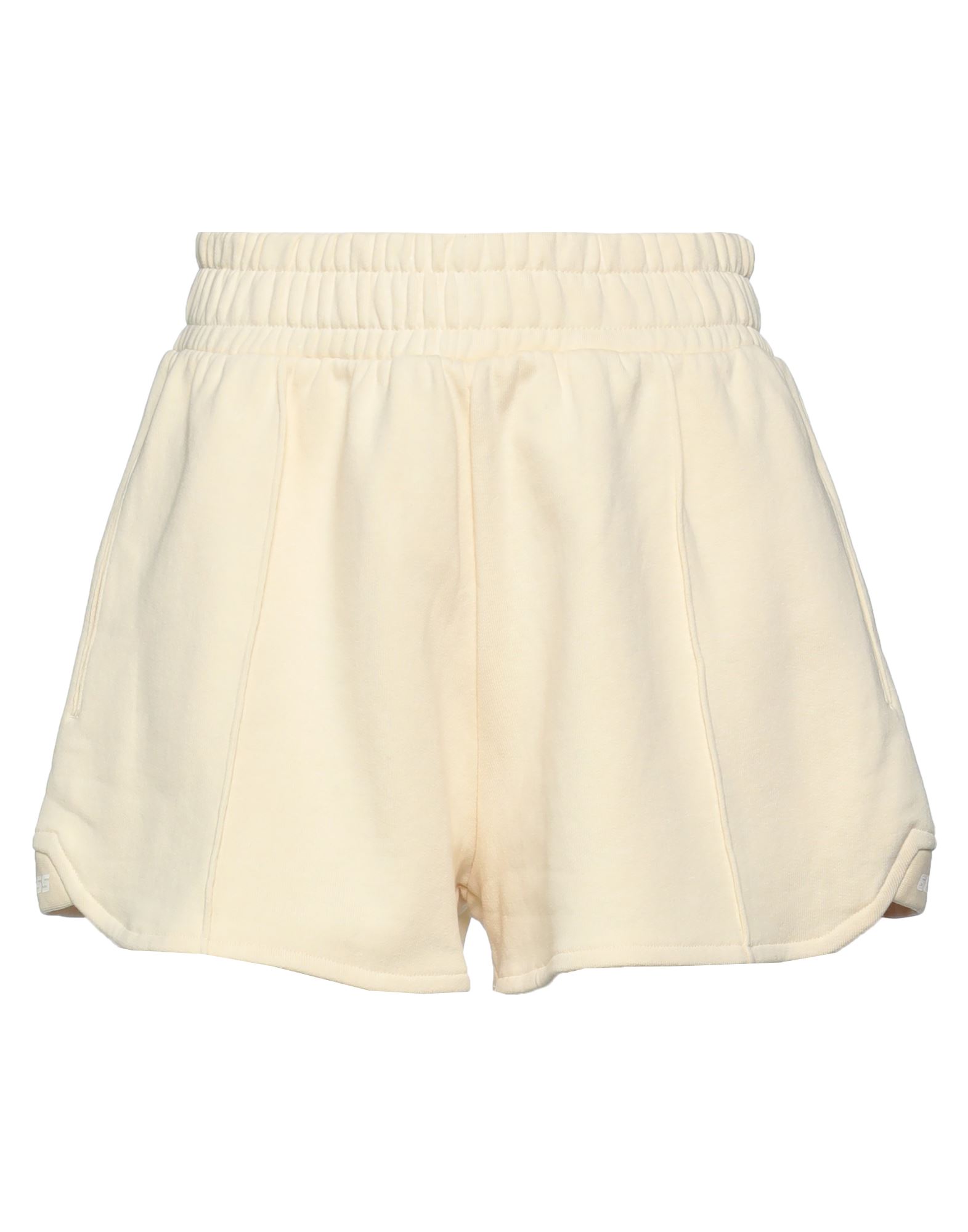 Guess Woman Shorts & Bermuda Shorts Light Yellow Size L Cotton, Polyester