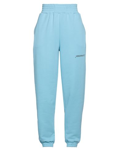 Hinnominate Woman Pants Sky Blue Size L Cotton