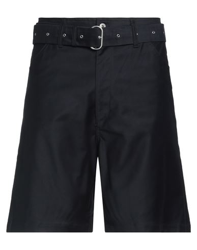 Jil Sander+ Man Shorts & Bermuda Shorts Midnight Blue Size 34 Cotton, Polyurethane