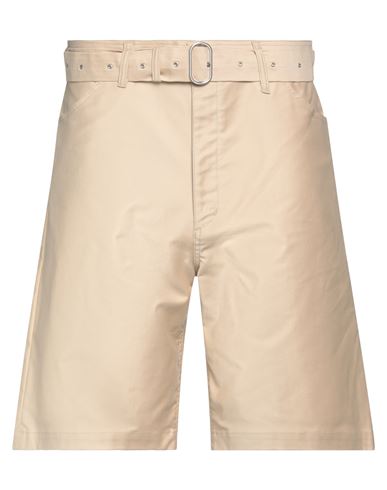 Jil Sander+ Man Shorts & Bermuda Shorts Beige Size 34 Cotton, Polyurethane