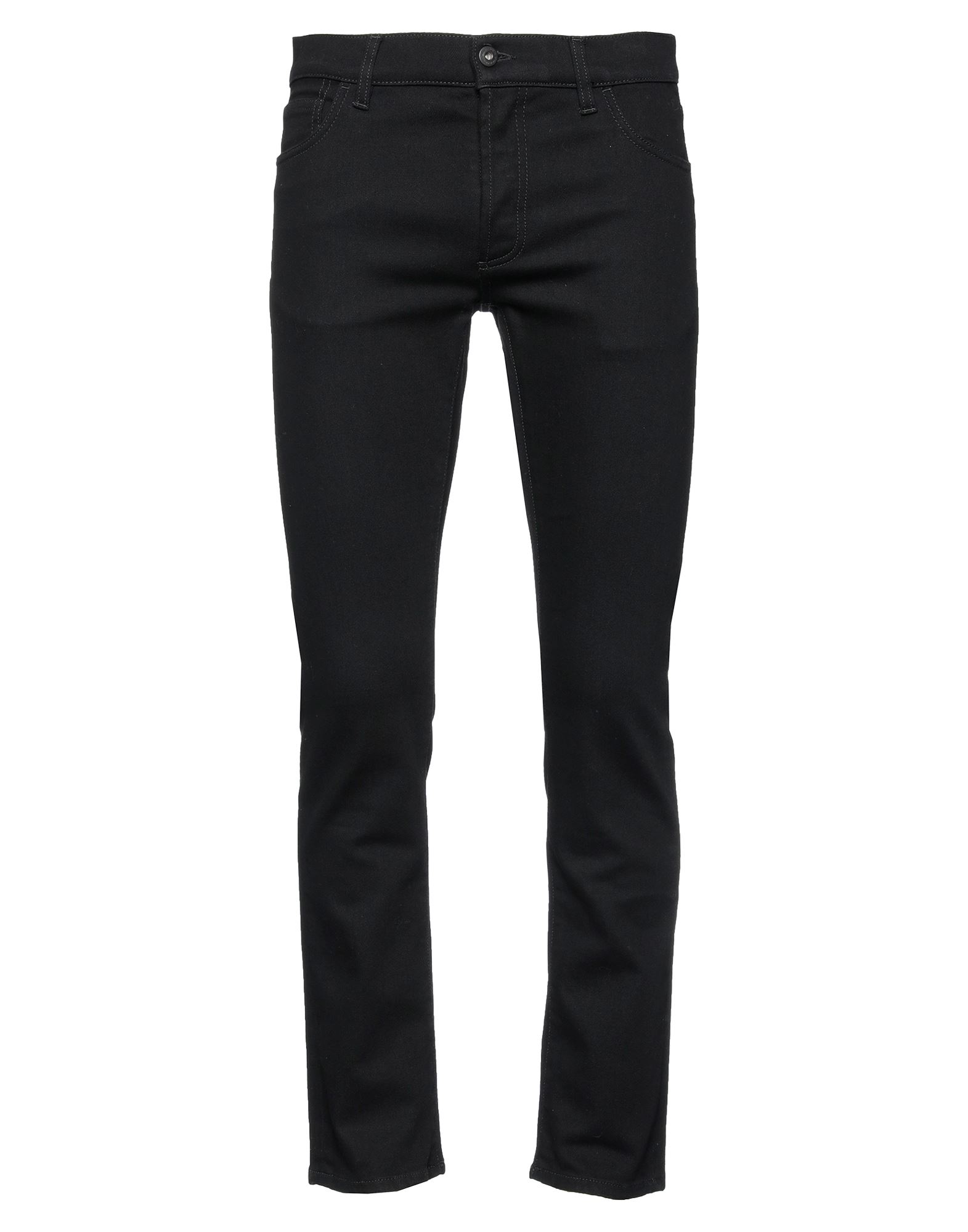 Shop Marcelo Burlon County Of Milan Marcelo Burlon Man Jeans Black Size 33 Cotton, Polyester, Rubber