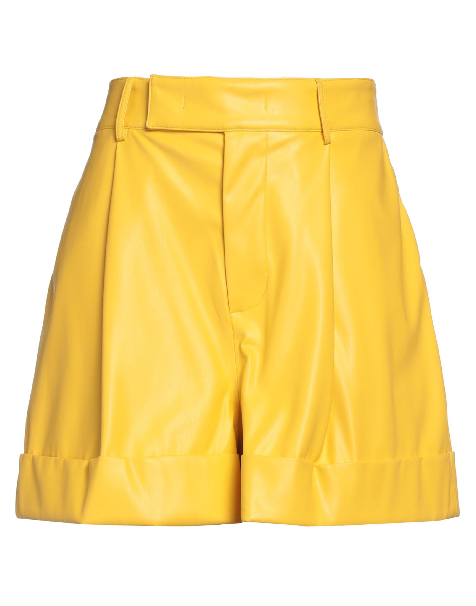 Jijil Woman Shorts & Bermuda Shorts Yellow Size 10 Polyester, Polyurethane