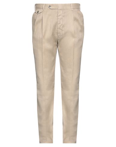 Lardini Man Pants Beige Size 38 Linen, Cotton, Elastane