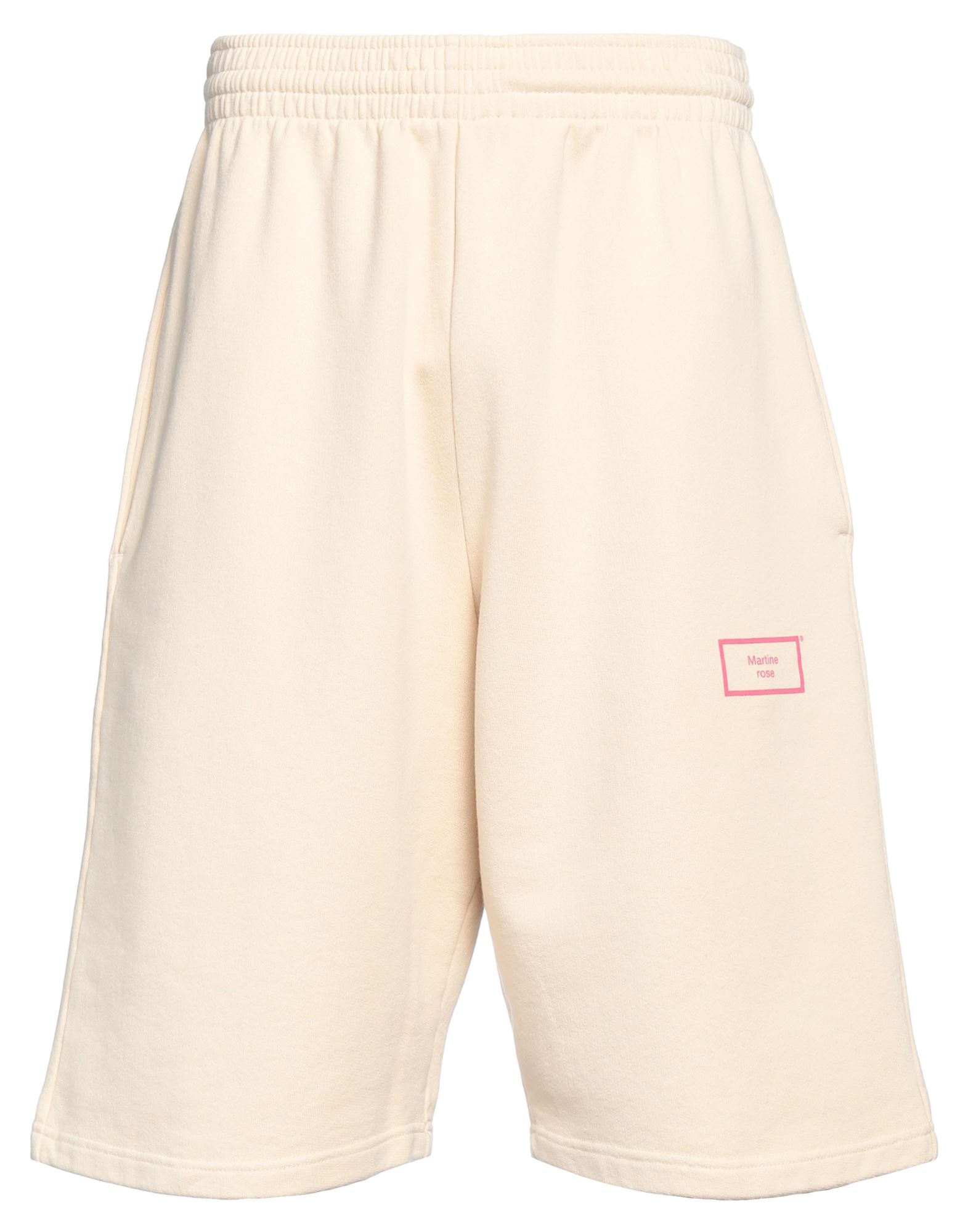 Shop Martine Rose Man Shorts & Bermuda Shorts Beige Size S Cotton