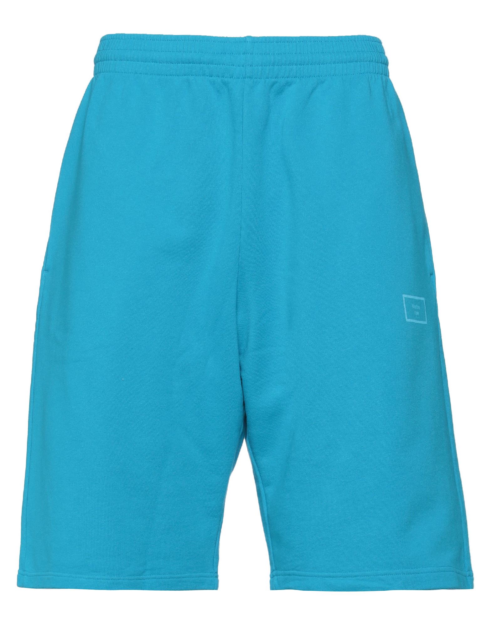 Martine Rose Man Shorts & Bermuda Shorts Turquoise Size L Cotton In Blue