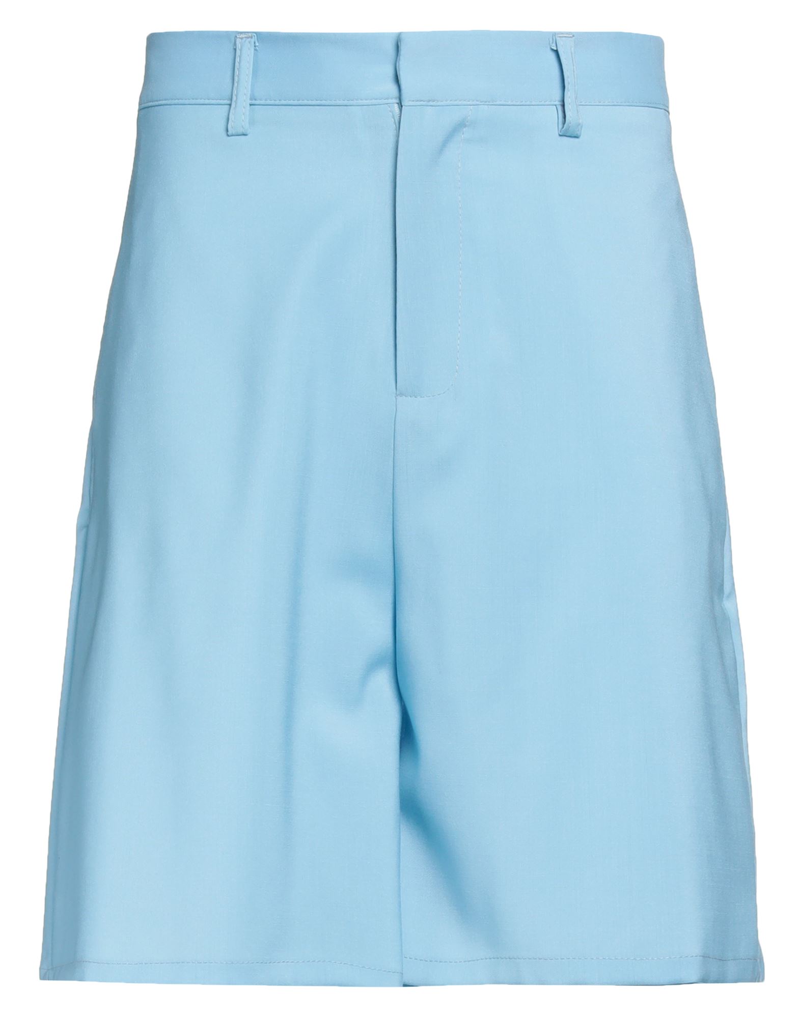 Marsēm Man Shorts & Bermuda Shorts Sky Blue Size 28 Virgin Wool
