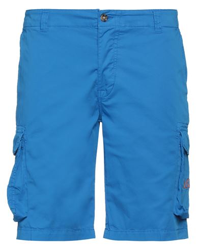 Mc2 Saint Barth Man Shorts & Bermuda Shorts Azure Size Xxl Cotton, Elastane In Blue