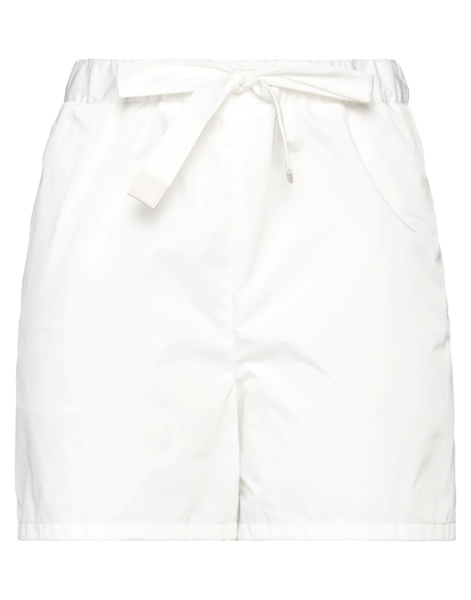 Moncler Woman Shorts & Bermuda Shorts White Size 4 Polyester