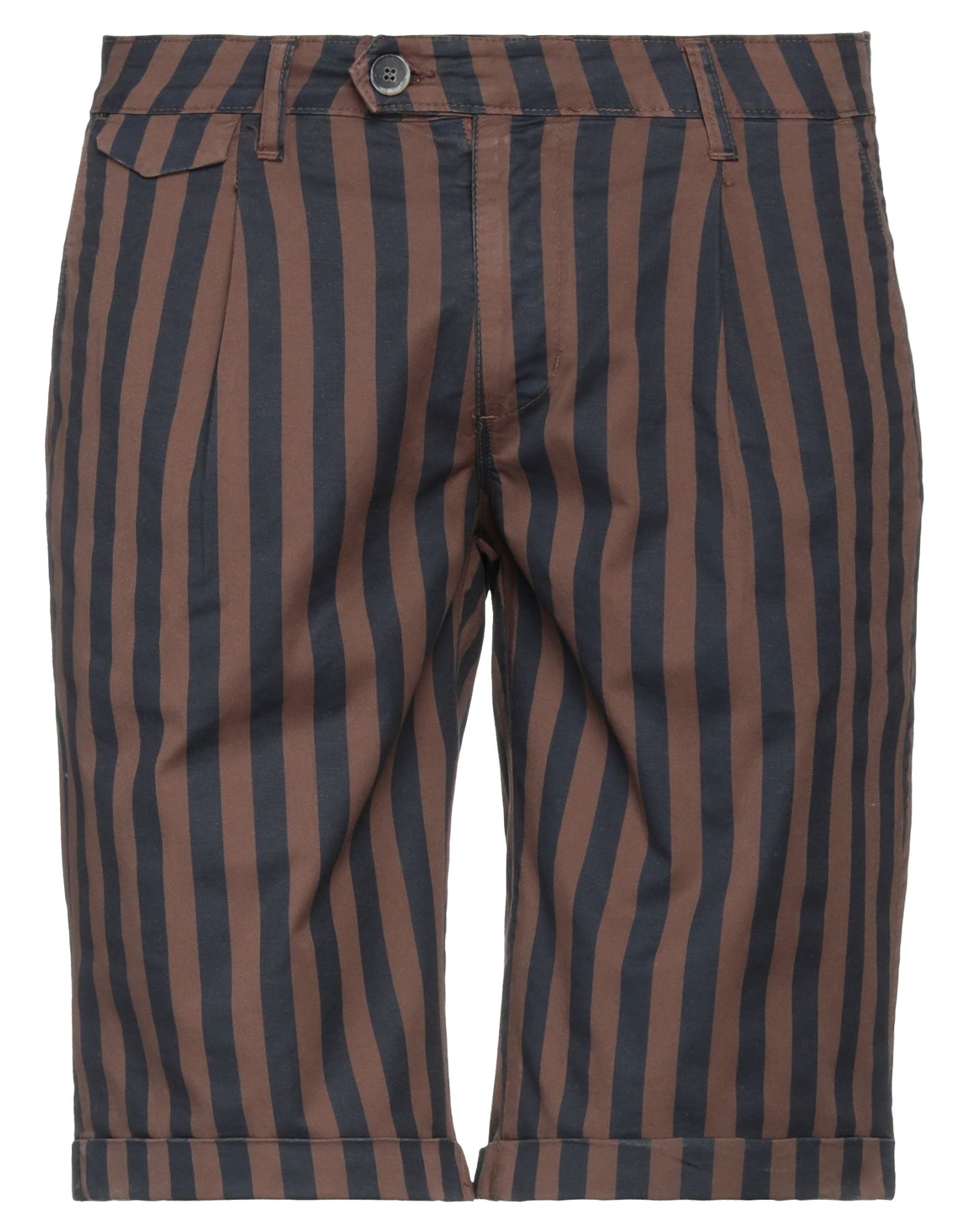 Premium Man Shorts & Bermuda Shorts Brown Size 32 Cotton, Elastane