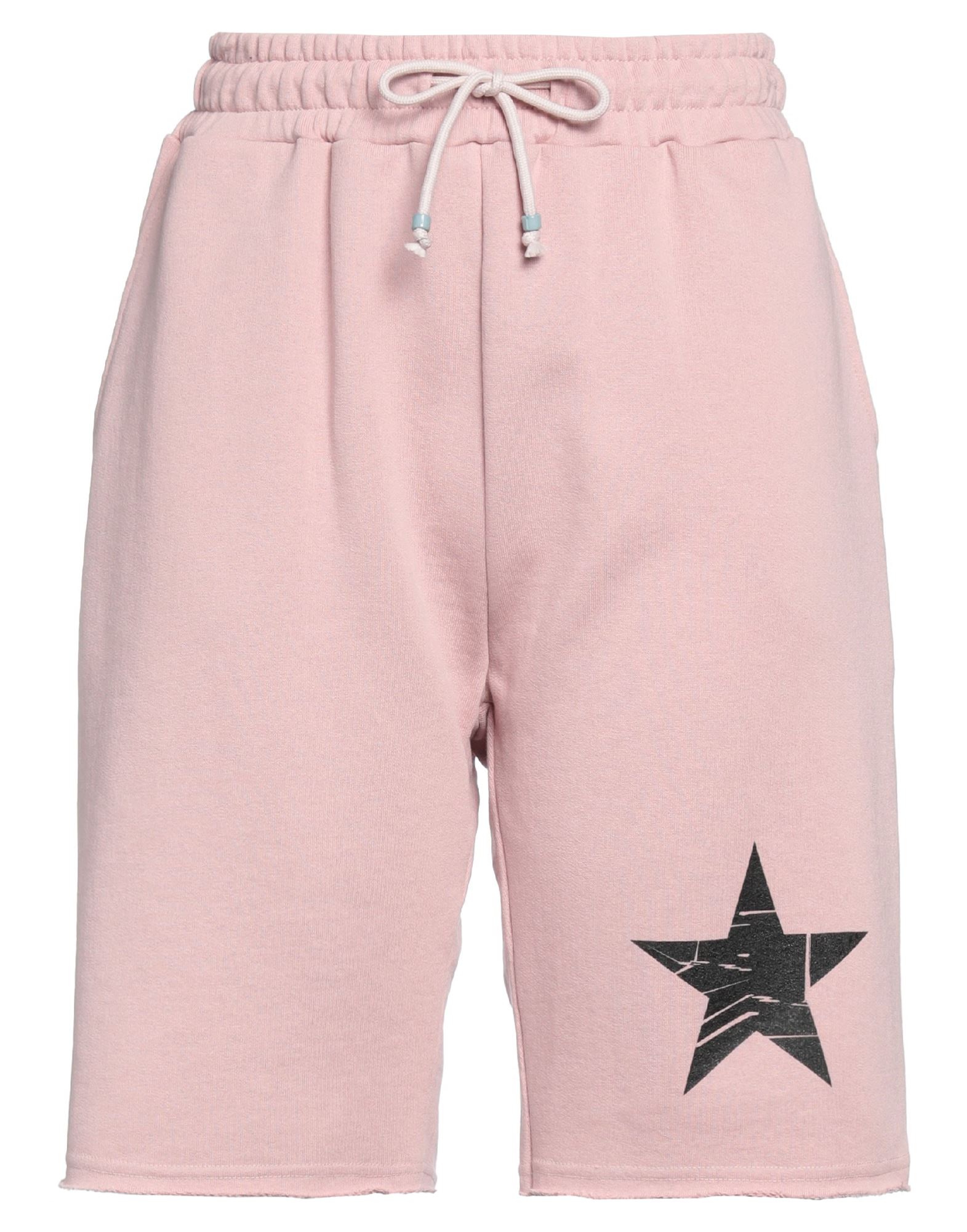 Shirtaporter Woman Shorts & Bermuda Shorts Pastel Pink Size M Cotton