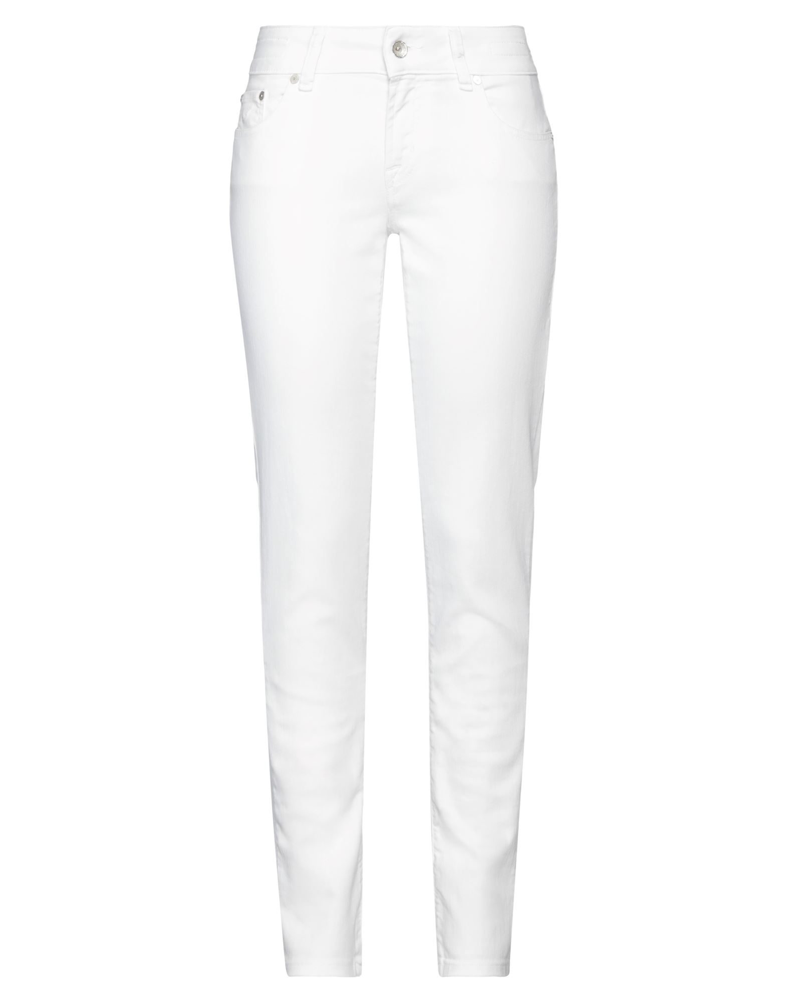 Jacob Cohёn Woman Jeans Ivory Size 30 Cotton, Polyester, Elastane In White