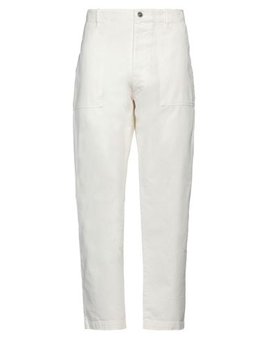 Front Street 8 Man Pants Ivory Size 36 Cotton In White