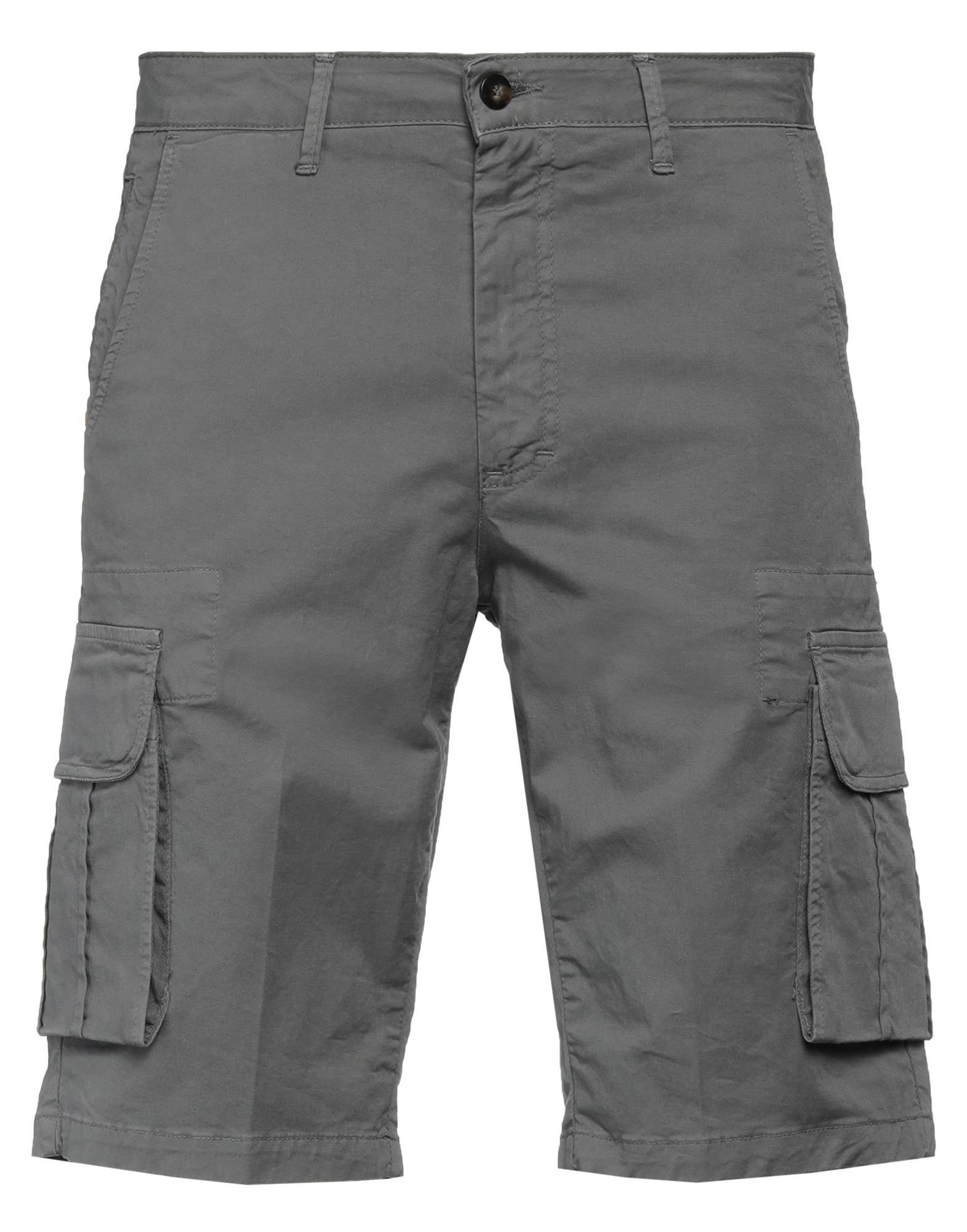 Squad² Man Shorts & Bermuda Shorts Lead Size 28 Cotton, Elastane In Grey