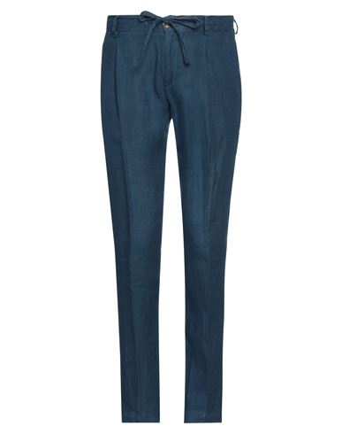 Sparvieri Man Pants Slate Blue Size 38 Linen