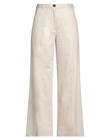 Nine:inthe:morning Nine In The Morning Woman Pants Ivory Size 27 Linen, Viscose, Elastane In White