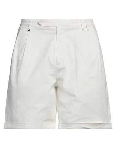 Berna Man Shorts & Bermuda Shorts Cream Size 26 Cotton, Elastane In White