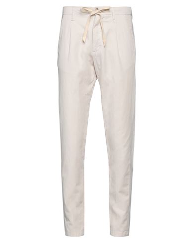 Squad² Man Pants Ivory Size 26 Linen, Cotton, Elastane In White