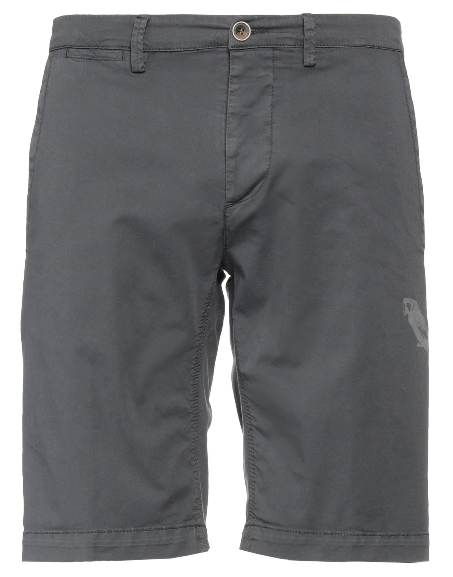 Macchia J Man Shorts & Bermuda Shorts Lead Size 32 Cotton, Elastane In Grey