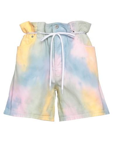 Miu Miu Woman Denim Shorts Light Pink Size 26 Cotton