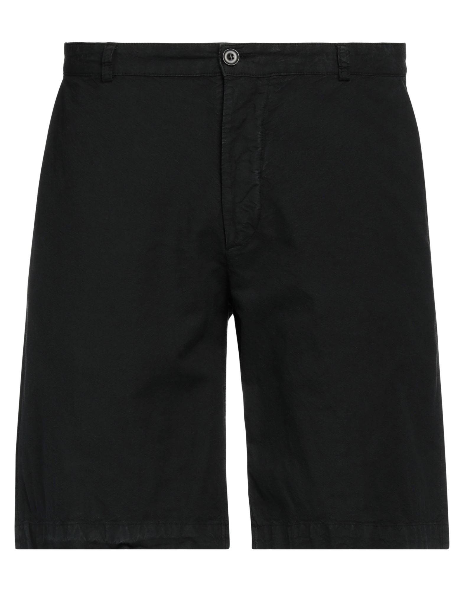 Original Vintage Style Man Shorts & Bermuda Shorts Black Size 36 Cotton, Hemp
