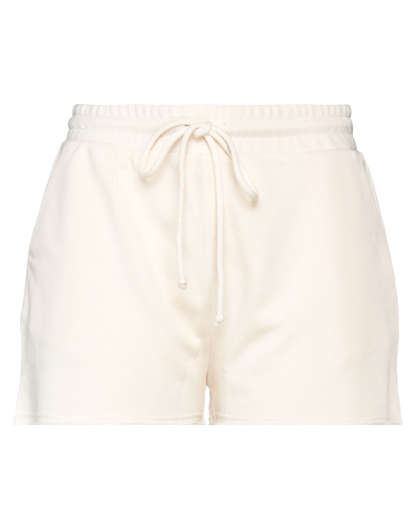 Lanston Woman Shorts & Bermuda Shorts Ivory Size S Cotton, Tencel In White