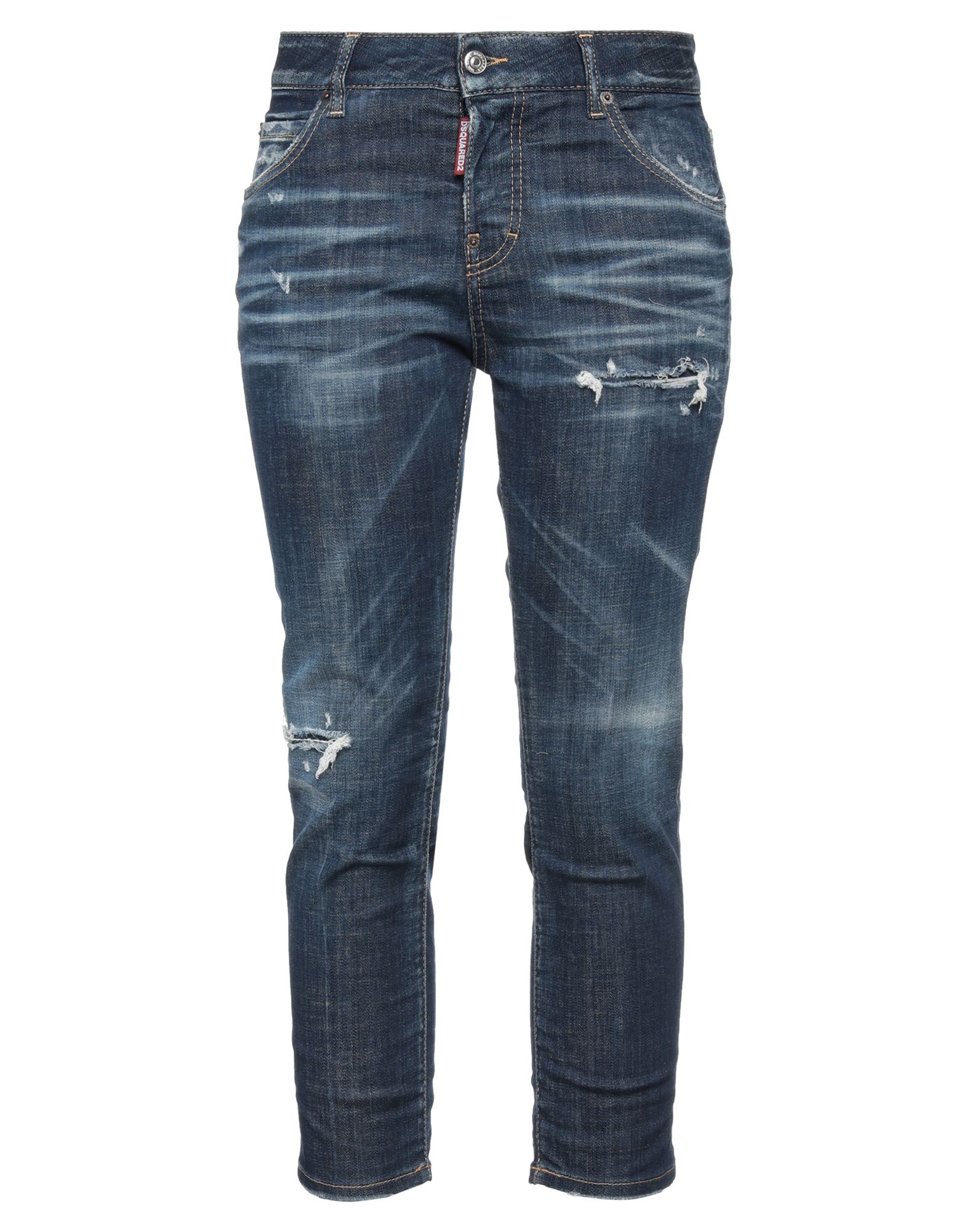 Dsquared2 Denim Cropped In Blue