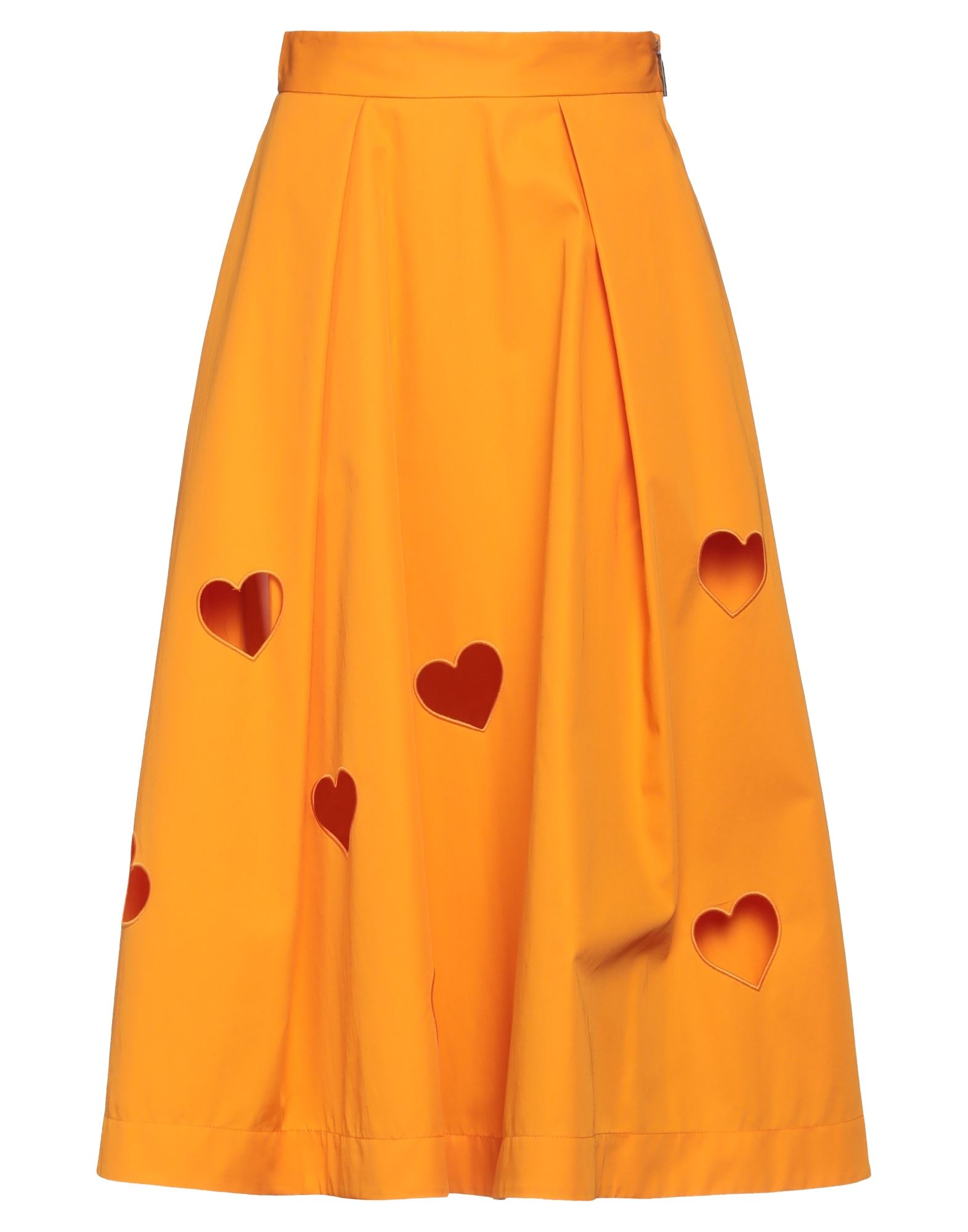 Msgm Midi Skirts In Orange