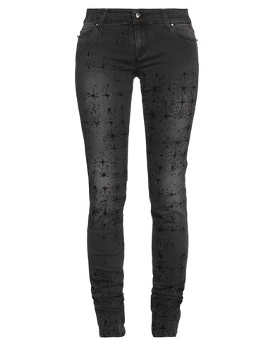 Byblos Woman Jeans Black Size 31 Cotton, Polyester, Viscose, Elastane