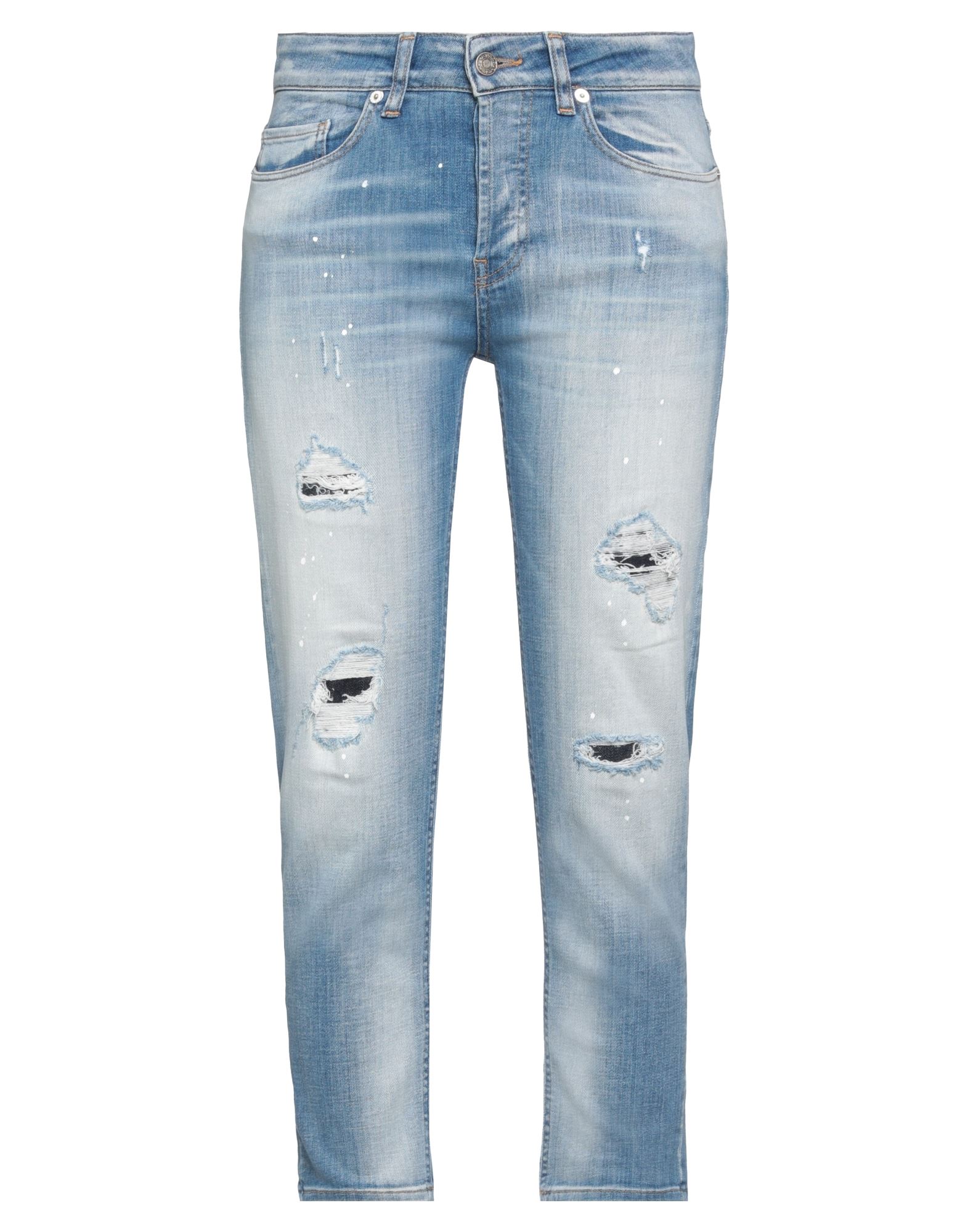 Vicolo Denim Cropped In Blue