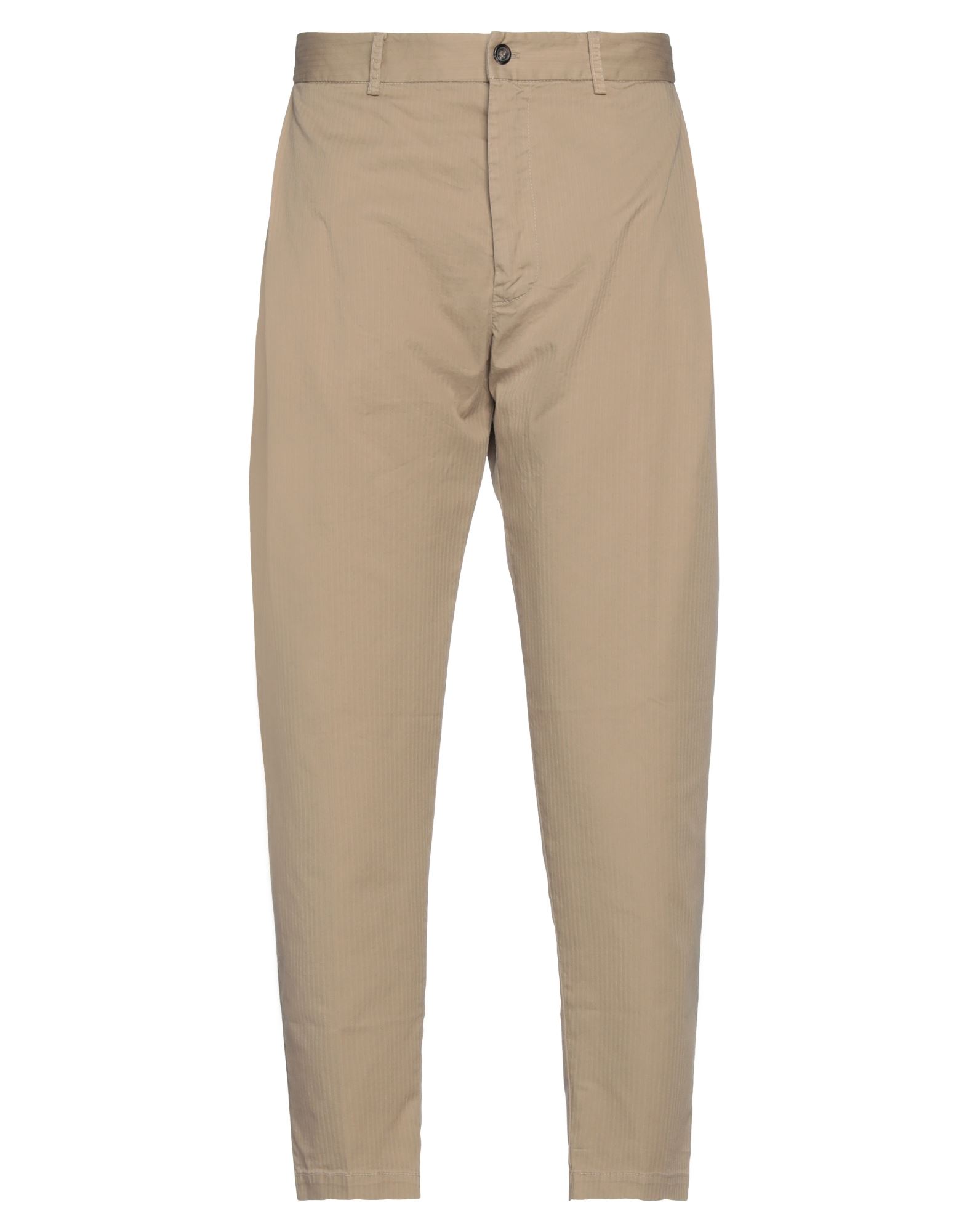 Beaucoup .., Man Pants Sand Size 36 Cotton, Elastane In Beige