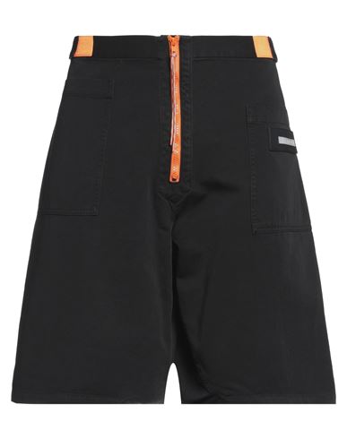 Aries Man Shorts & Bermuda Shorts Black Size 32 Cotton