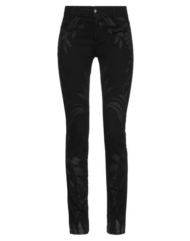 Byblos Woman Jeans Black Size 26 Cotton, Polyester, Viscose, Elastane