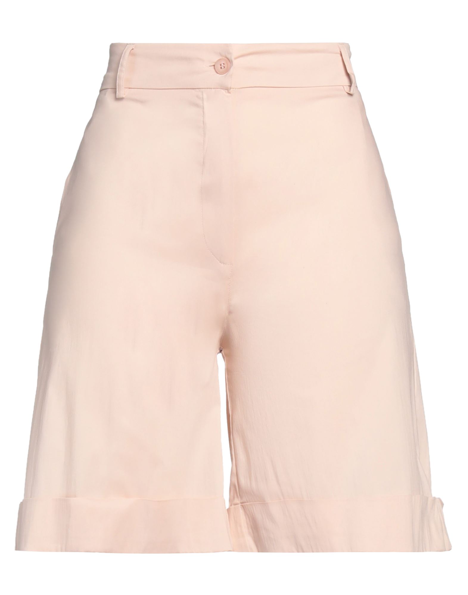 D Exterior D. Exterior Woman Shorts & Bermuda Shorts Blush Size M Cotton, Polyamide, Elastane In Pink