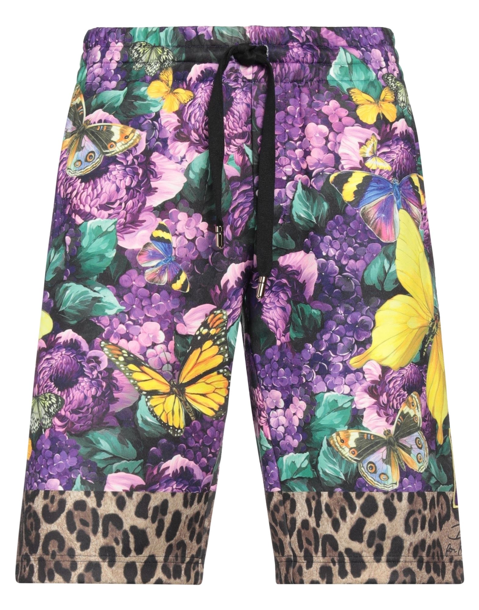 Dolce & Gabbana Man Shorts & Bermuda Shorts Purple Size 44 Polyester, Cotton
