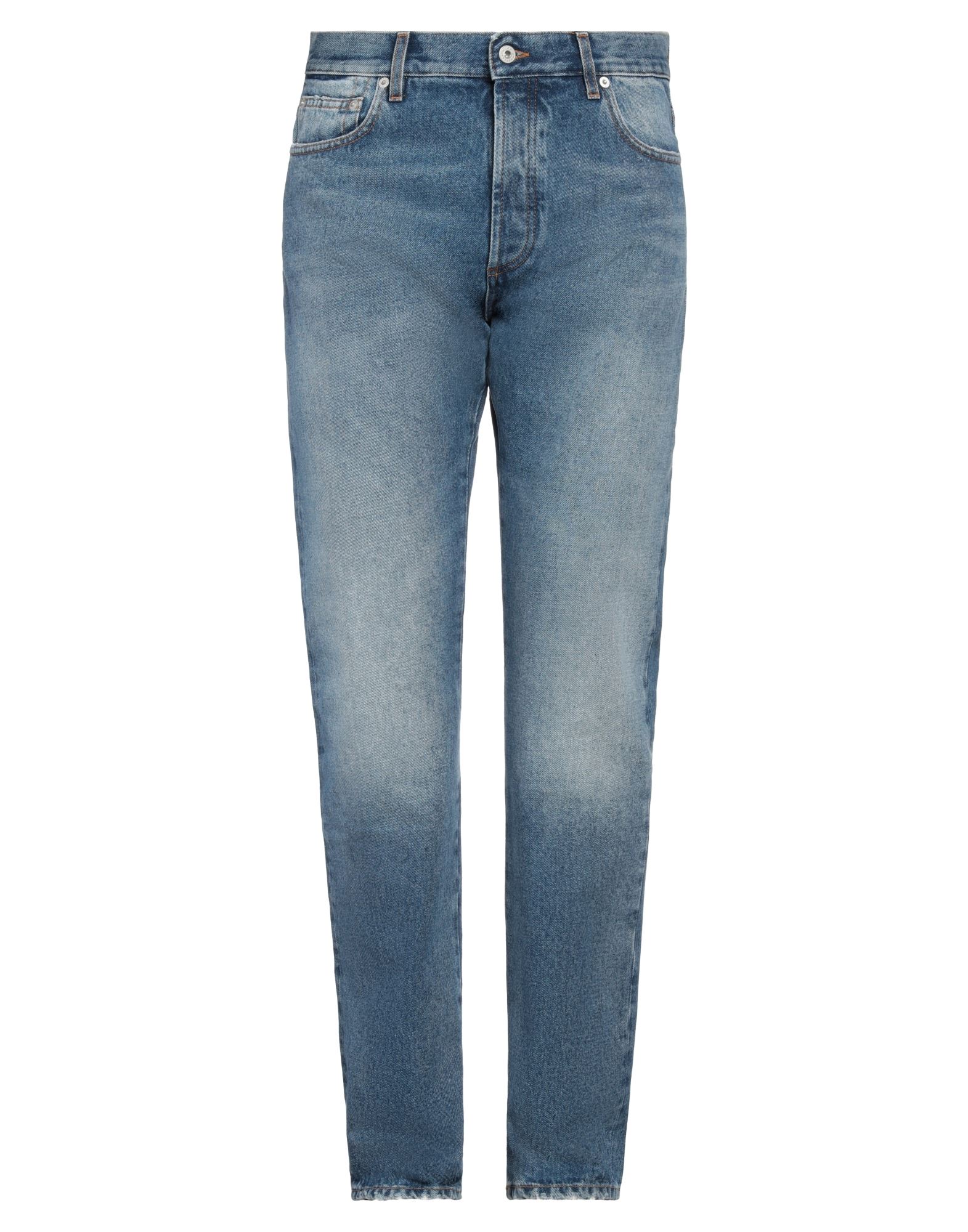 Heron Preston Man Jeans Blue Size 33 Cotton In Blue