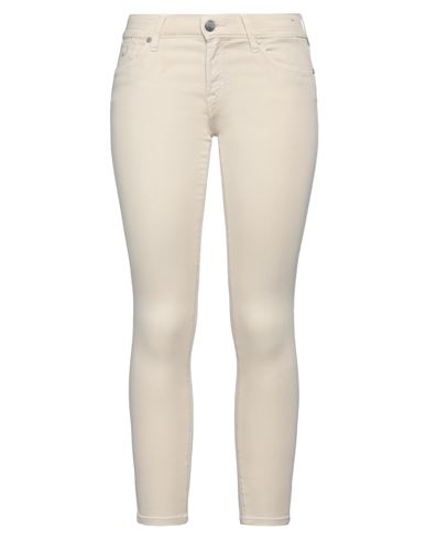 Jacob Cohёn Woman Denim Cropped Ivory Size 31 Lyocell, Cotton, Elastomultiester, Elastane In White