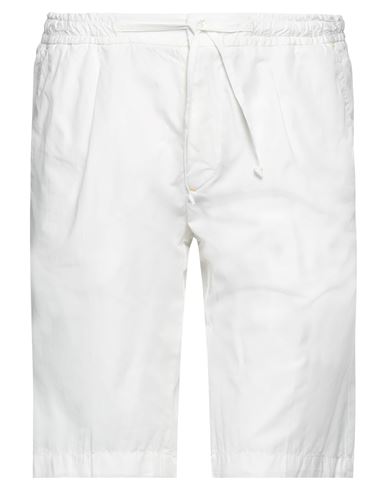 Manuel Ritz Man Shorts & Bermuda Shorts Ivory Size 32 Cotton, Polyamide In White